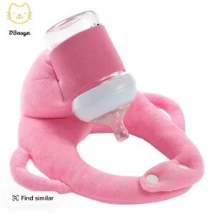 Pink Baby Bottle Holder | Color: Pink/White