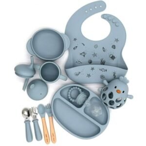 Littlest Flavors Silicone Baby Feeding Set