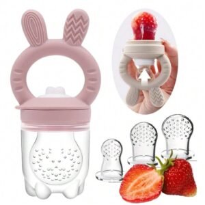 Rabbit Nibble Fruit & Vegetable Teethers Feeding Pacifier